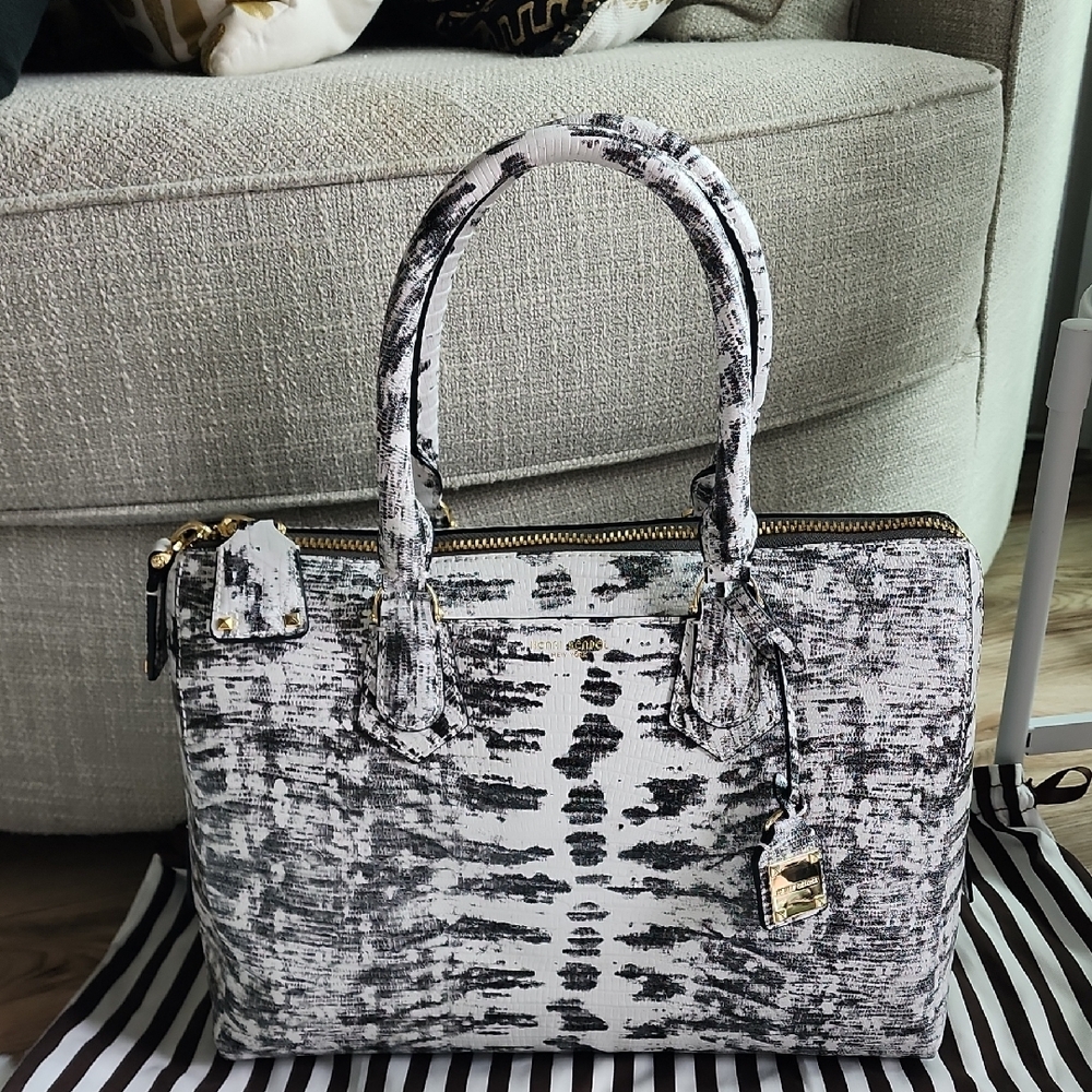 Brand New Classic Henri Bendel Leather Satchel